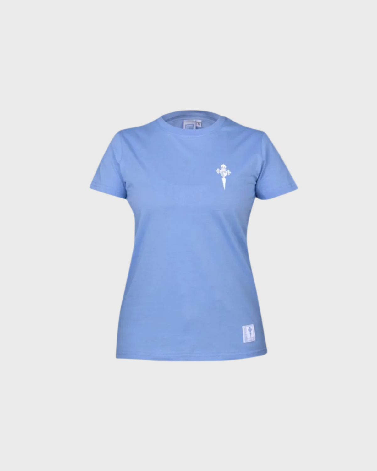 Foto de producto Camiseta Celeste Muller Escudo Branco Disponible en la Tienda del Celta FC