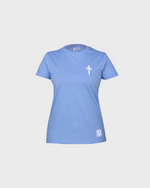 Foto de producto Camiseta Celeste Muller Escudo Branco Disponible en la Tienda del Celta FC