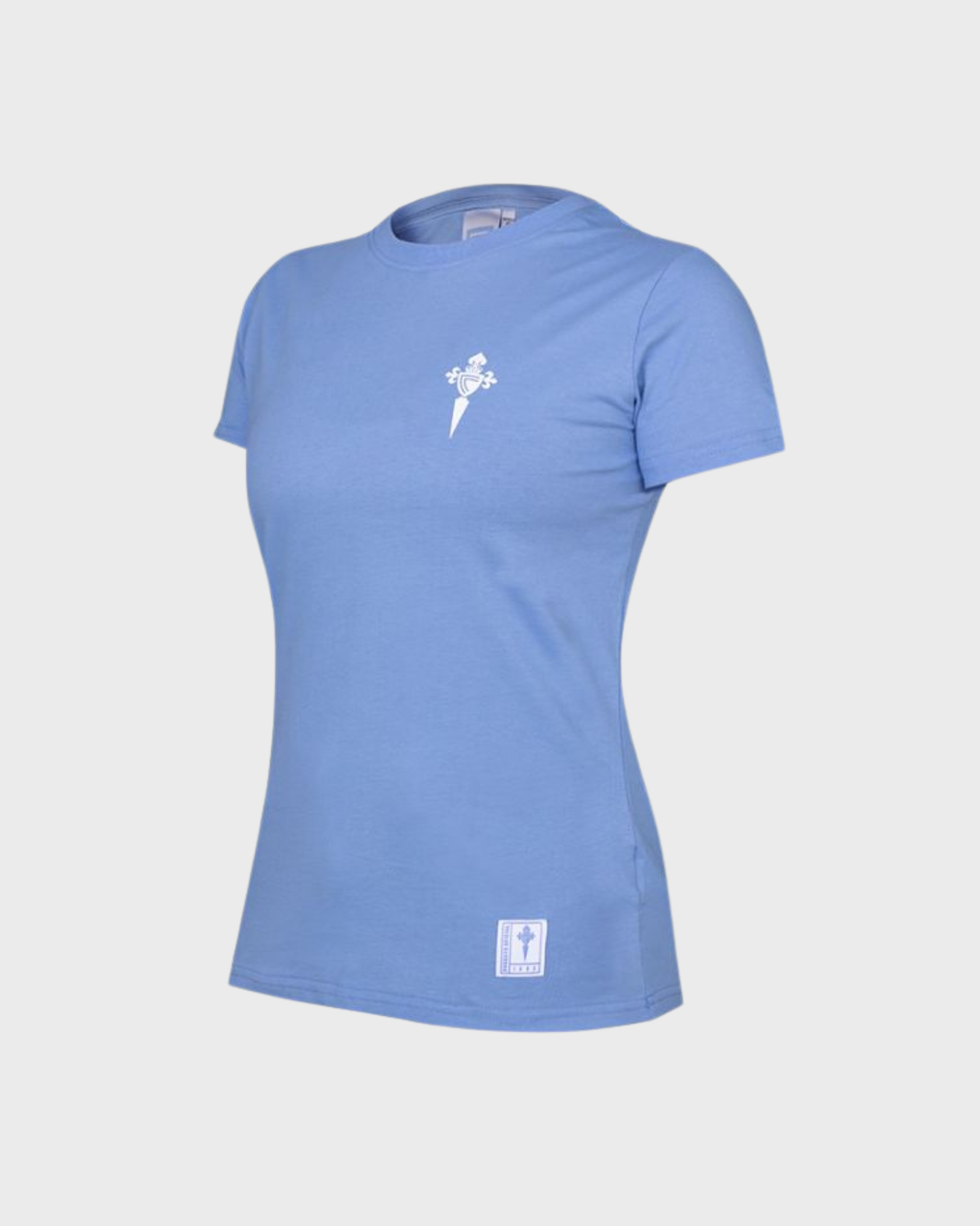 Foto de producto Camiseta Celeste Muller Escudo Branco Disponible en la Tienda del Celta FC