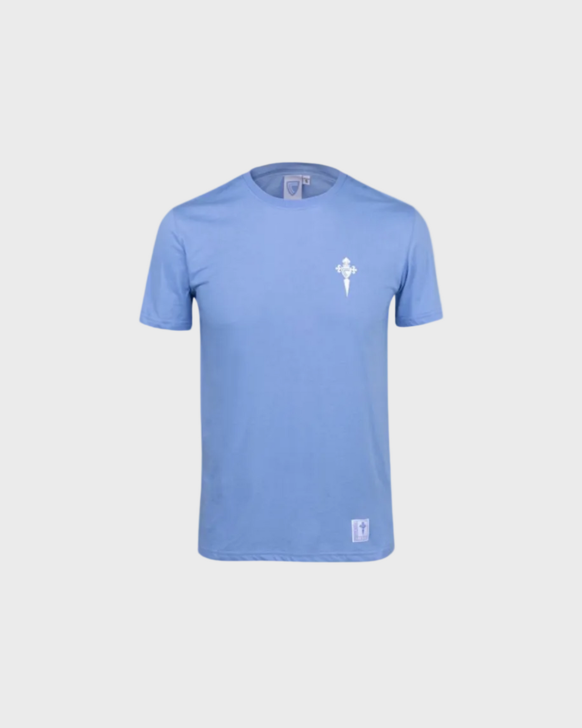 Foto de producto Camiseta Celeste Infantil Escudo Branco Disponible en la Tienda del Celta FC