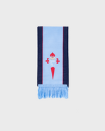 Foto de producto Bufanda Celeste Bordes Marinos Disponible en la Tienda del Celta FC