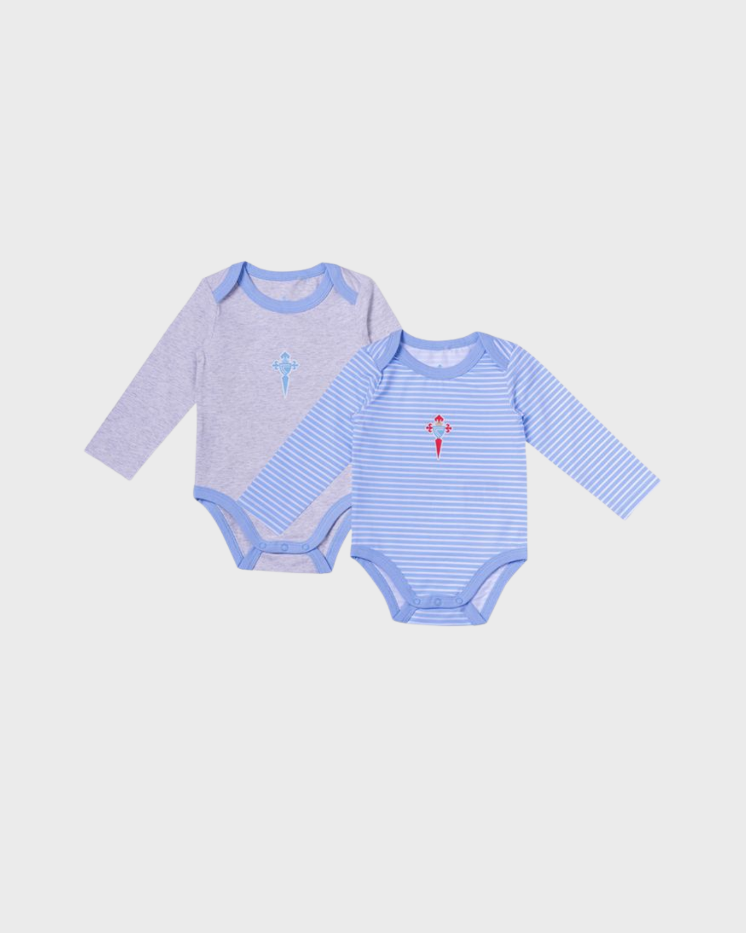 Foto de producto Pack Bodys Manga Longa Celeste e Gris Disponible en la Tienda del Celta FC