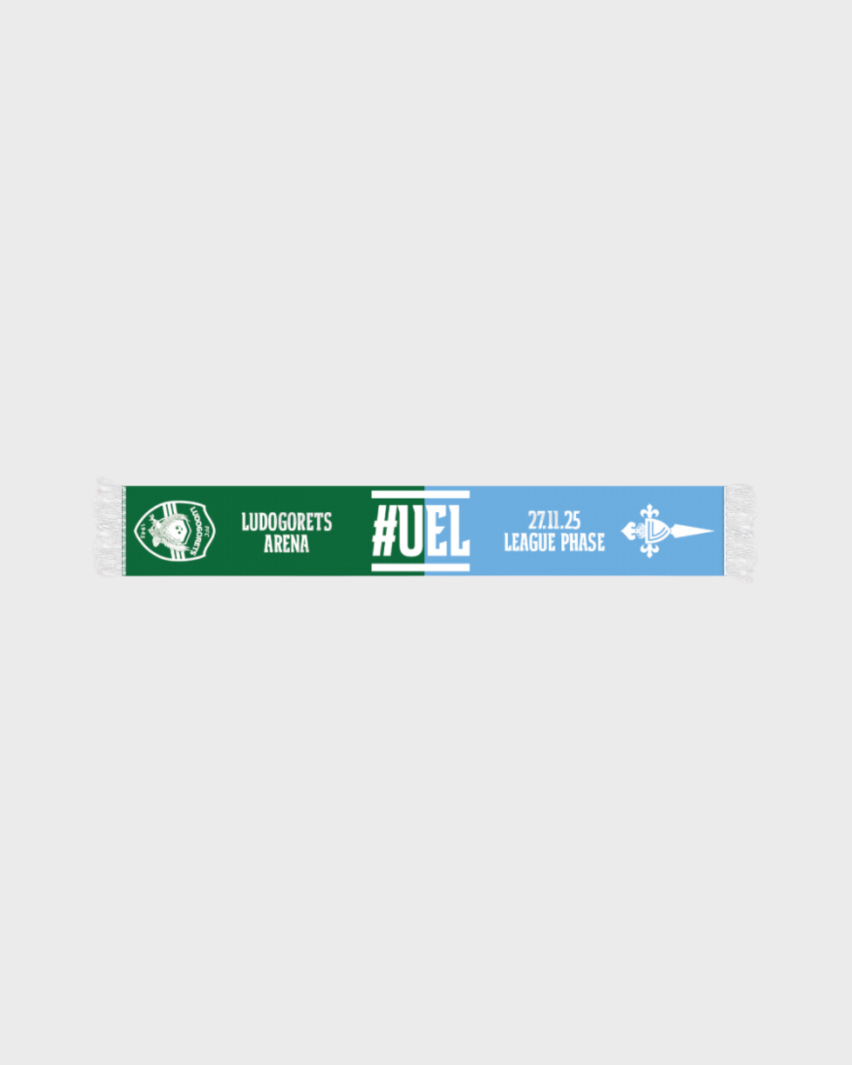 Foto de producto Bufanda Ludogorets - Celta UEFA 25/26 Disponible en la Tienda del Celta FC