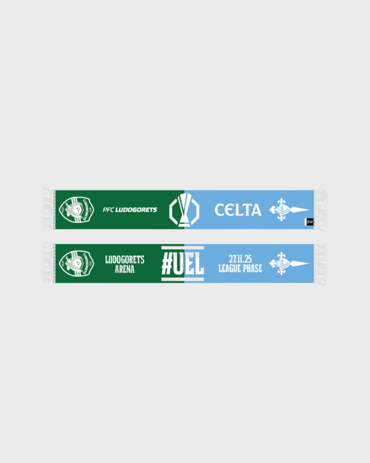 Foto de producto Bufanda Ludogorets - Celta UEFA 25/26 Disponible en la Tienda del Celta FC