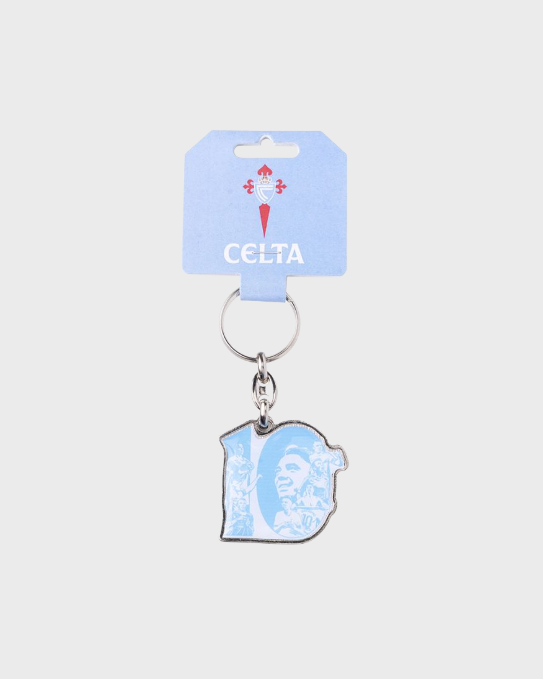 Foto de producto Chaveiro Celeste 10 Iago Aspas Lenda Disponible en la Tienda del Celta FC