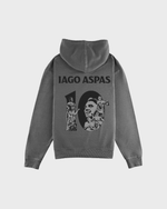 Foto de producto Hoodie Gris Escuro Lavado 10 Iago Aspas Lenda Disponible en la Tienda del Celta FC