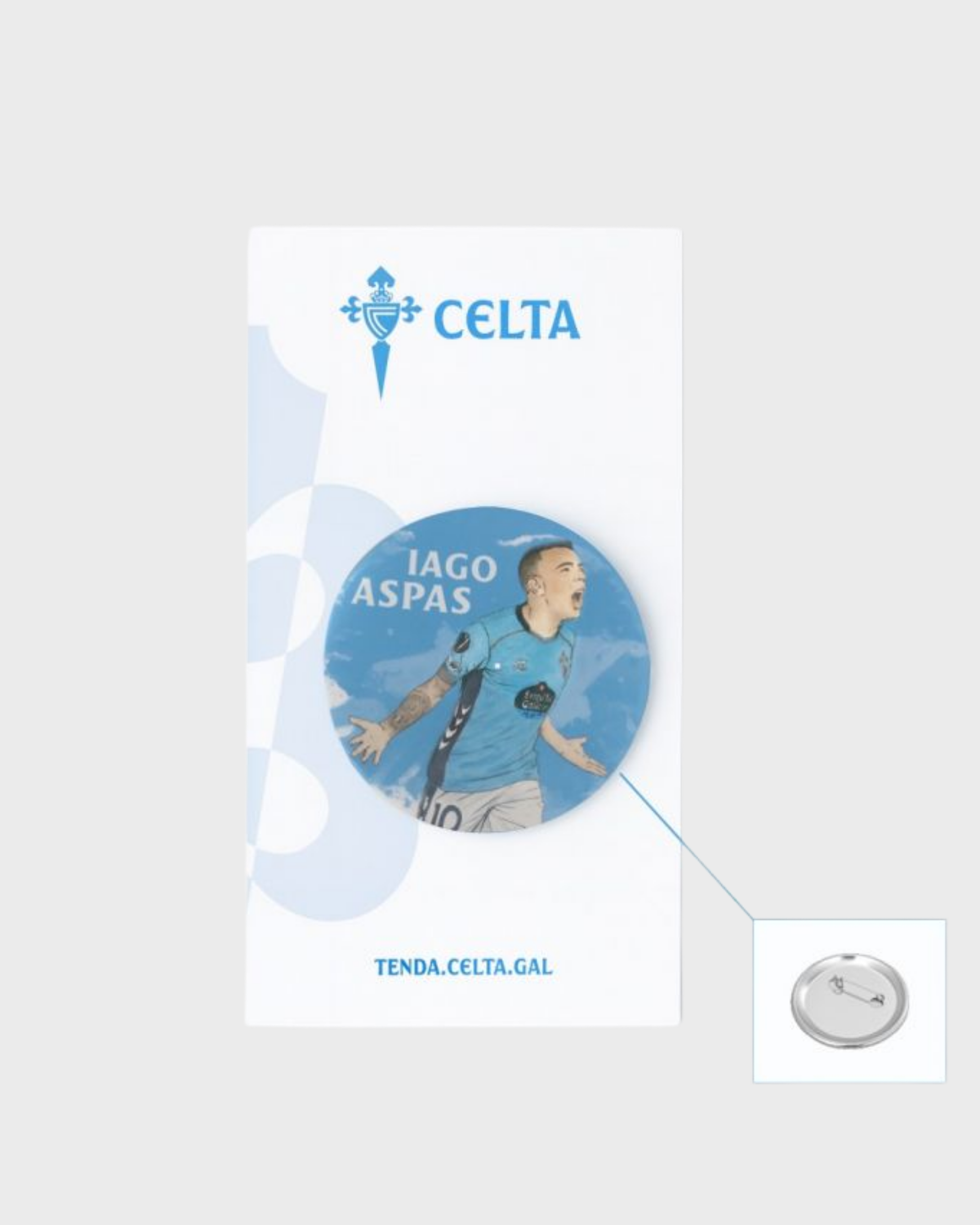 Foto de producto Chapa Iago Aspas Disponible en la Tienda del Celta FC