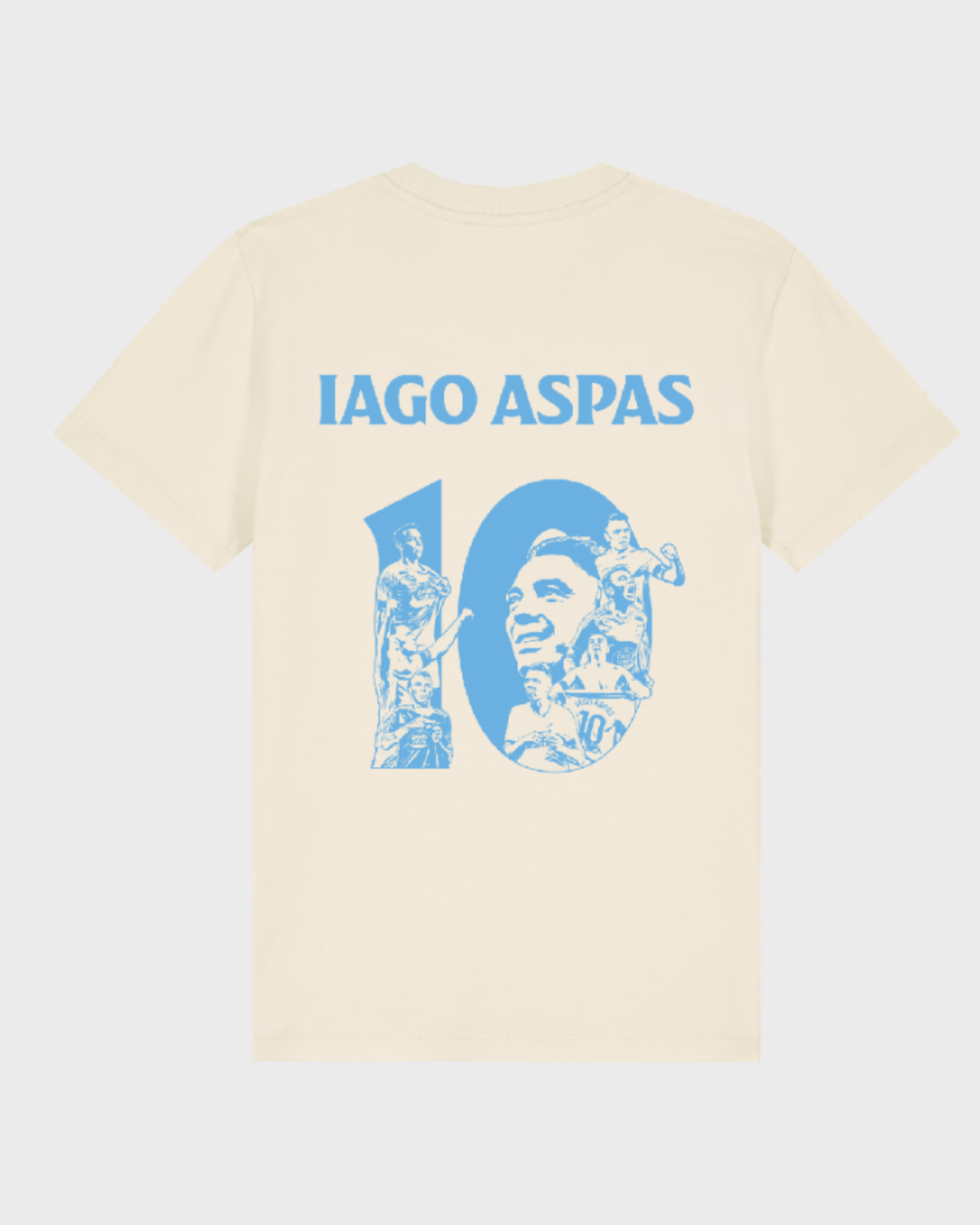 Foto de producto Camiseta Infantil Coconut Milk 10 Iago Aspas Lenda Celeste Disponible en la Tienda del Celta FC