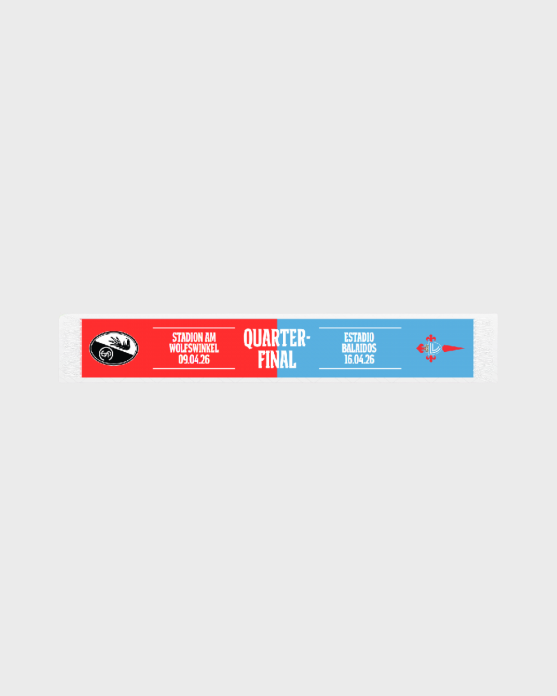 Foto de producto BUFANDA CELTA - FREIBURG UEFA 25/26 Disponible en la Tienda del Celta FC