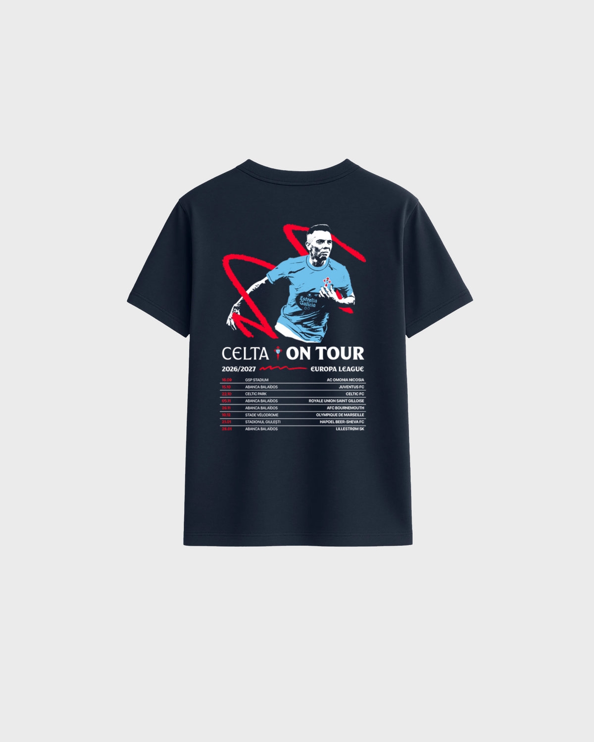 Camiseta Infantil Azul Mariño Celta On Tour