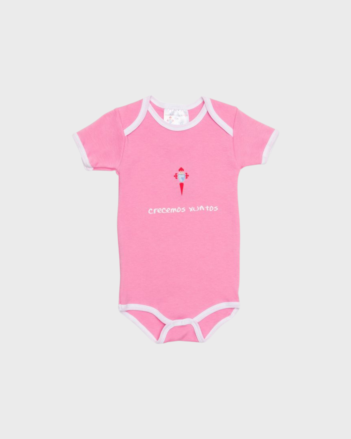 Foto de producto Body Rosa Crecemos Xuntos Disponible en la Tienda del Celta FC
