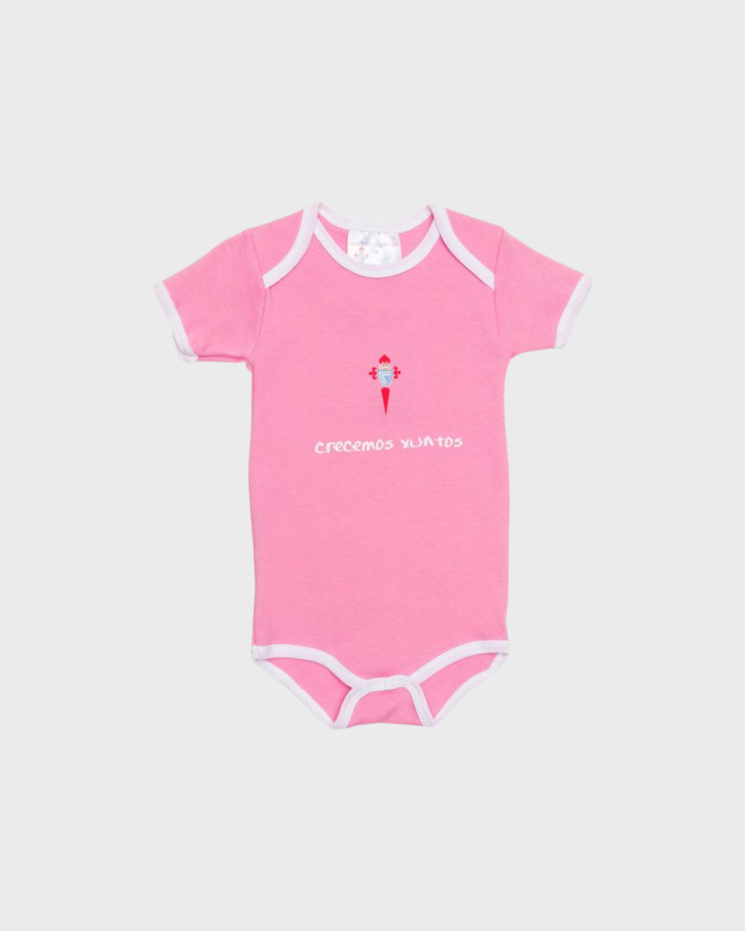 Foto de producto Body Rosa Crecemos Xuntos Disponible en la Tienda del Celta FC