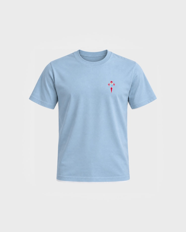 Camiseta Infantil Celeste Escudo