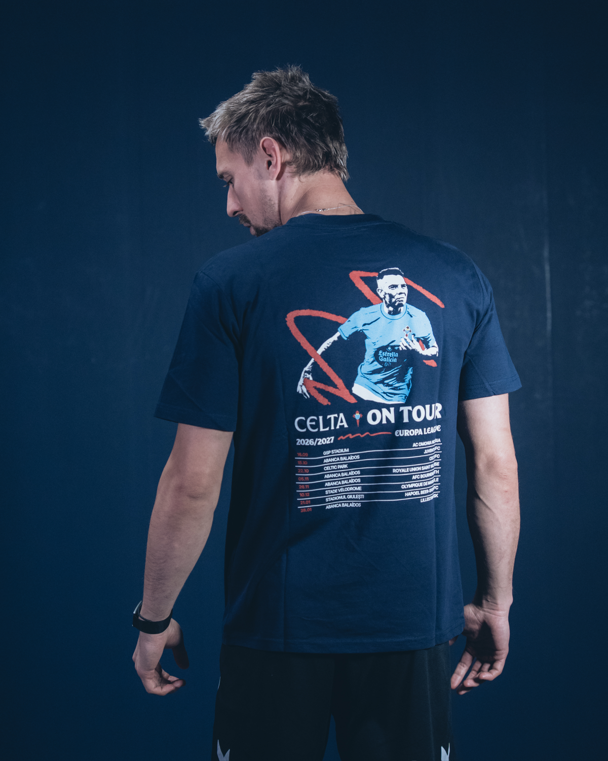 Camiseta Infantil Azul Mariño Celta On Tour